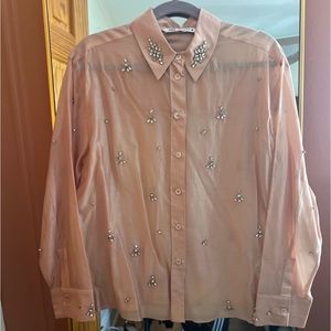 Zara Bejeweled Shirt - NEVER WORN